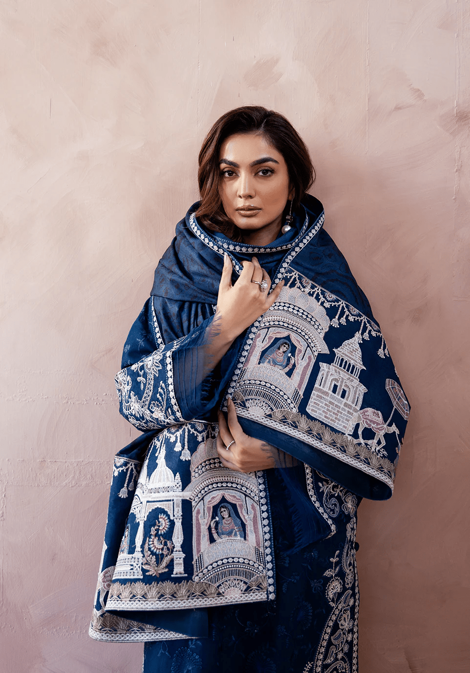 MIDNIGHT PAVILION I The Winter Edt- Luxe Pret '25 I Zarqash - Portia Fabrics