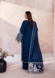MIDNIGHT PAVILION I The Winter Edt- Luxe Pret '25 I Zarqash - Portia Fabrics