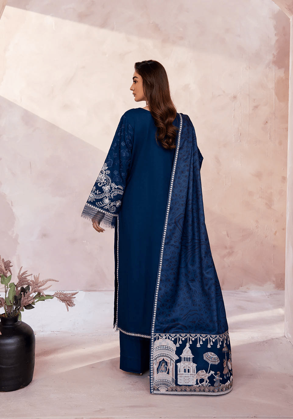 MIDNIGHT PAVILION I The Winter Edt- Luxe Pret '25 I Zarqash - Portia Fabrics