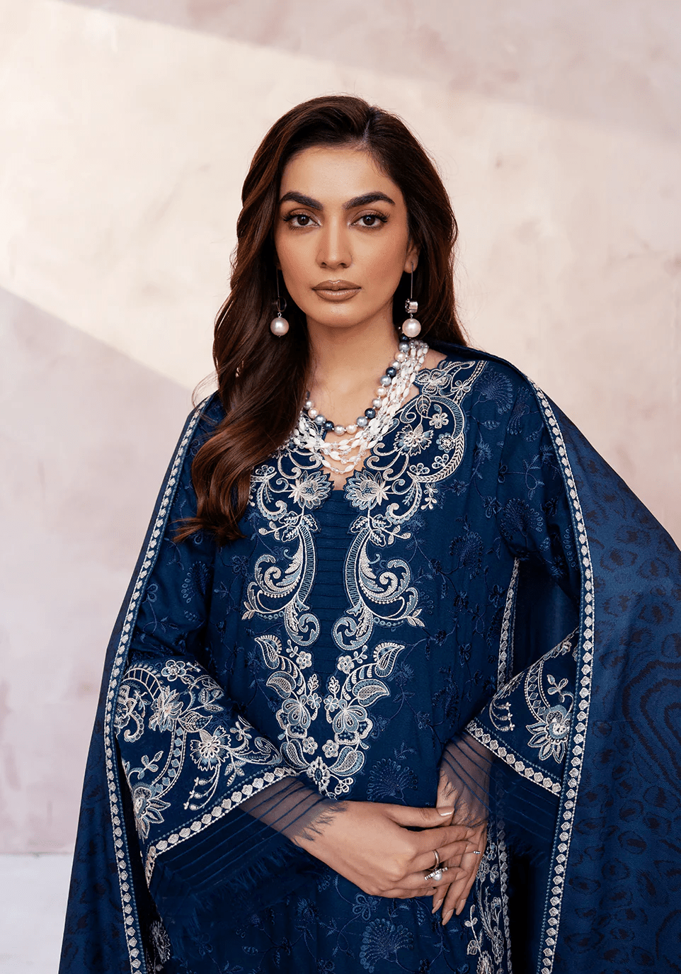 MIDNIGHT PAVILION I The Winter Edt- Luxe Pret '25 I Zarqash - Portia Fabrics
