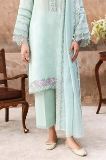 MISTY MINT-3PC EMBROIDERED LAWN SUIT | Cross Stitch - Portia Fabrics