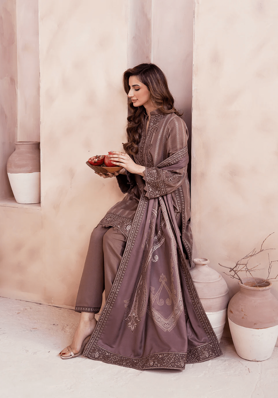 MOCHA MUSE I The Winter Edt- Luxe Pret '25 I Zarqash - Portia Fabrics