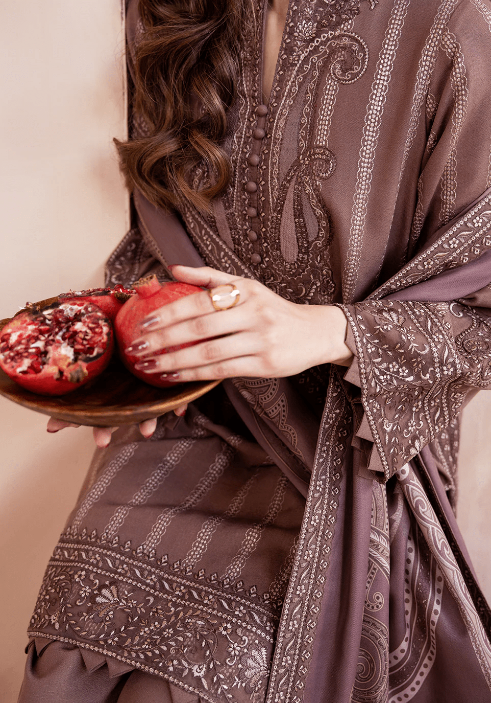 MOCHA MUSE I The Winter Edt- Luxe Pret '25 I Zarqash - Portia Fabrics