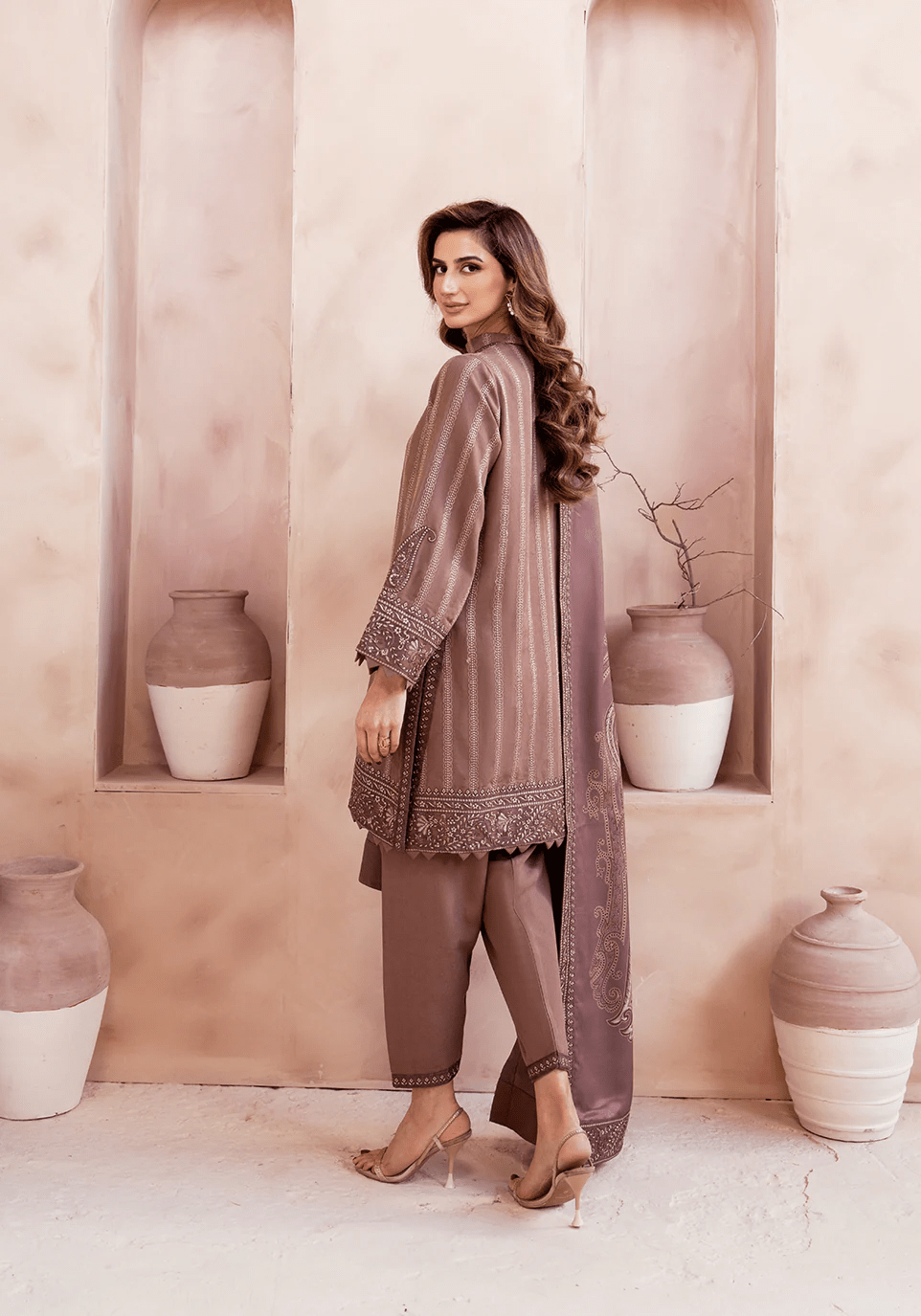 MOCHA MUSE I The Winter Edt- Luxe Pret '25 I Zarqash - Portia Fabrics