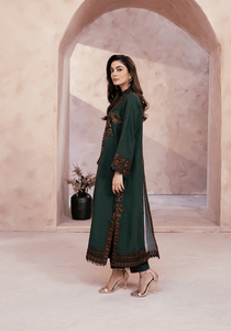 MOSS POISE I The Winter Edt- Luxe Pret '25 I Zarqash - Portia Fabrics