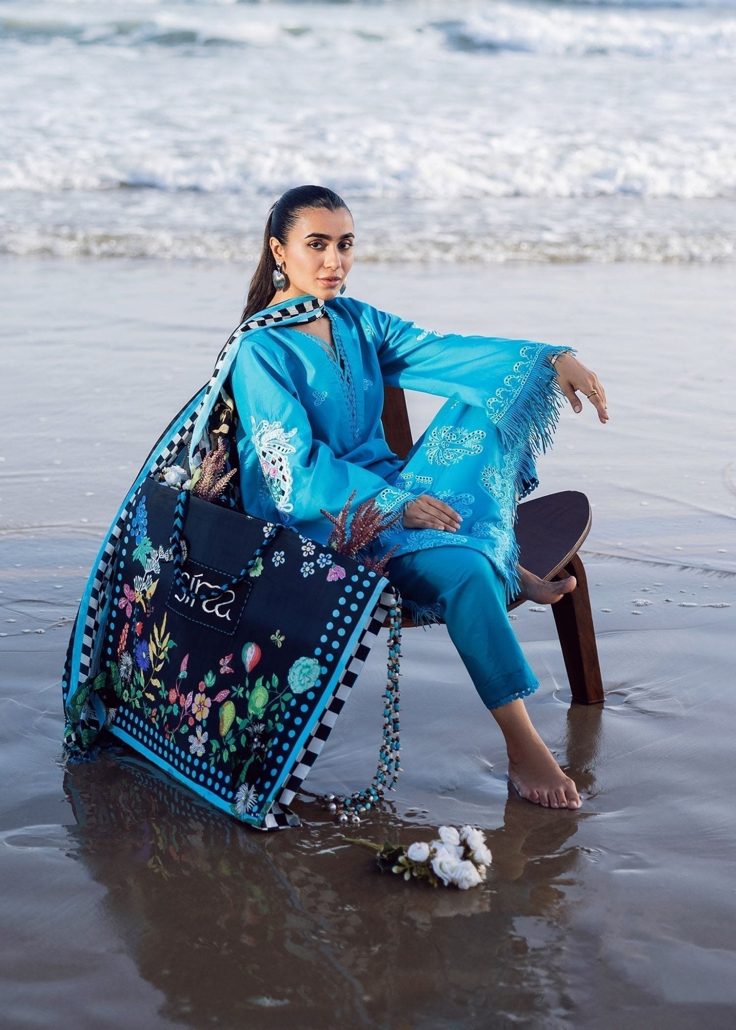 Mystic Sea I Lawn Vol 2 (Unstitched) I Sadaf Fawad Khan - Portia Fabrics