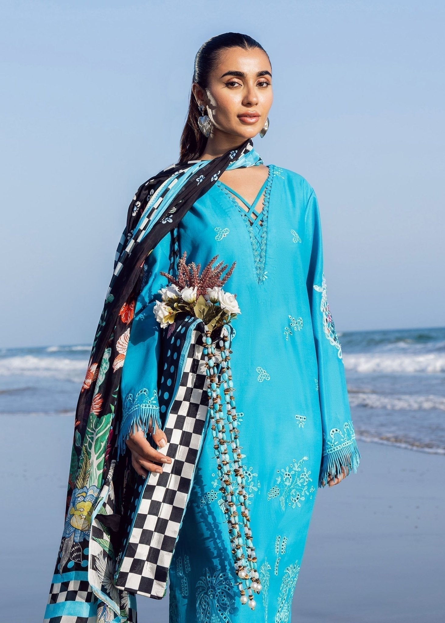 Mystic Sea I Lawn Vol 2 (Unstitched) I Sadaf Fawad Khan - Portia Fabrics
