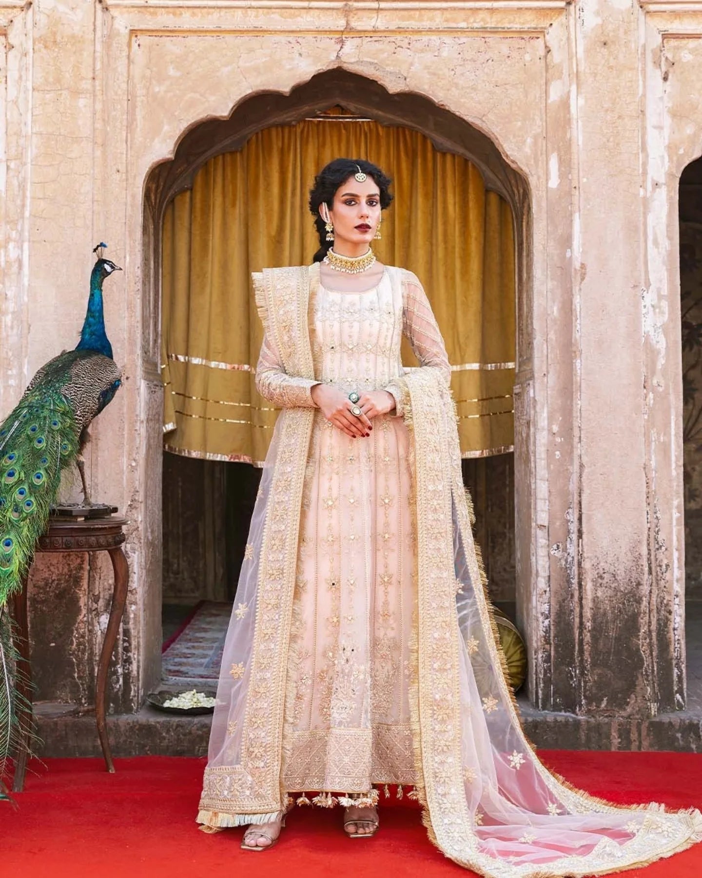 Naaz I Arzu Festive Unstitched Collection I Zarqash - Portia Fabrics Main image
