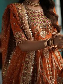 NARANJI-D1 | Afsaanah Vol-II | Zevk - Portia Fabrics