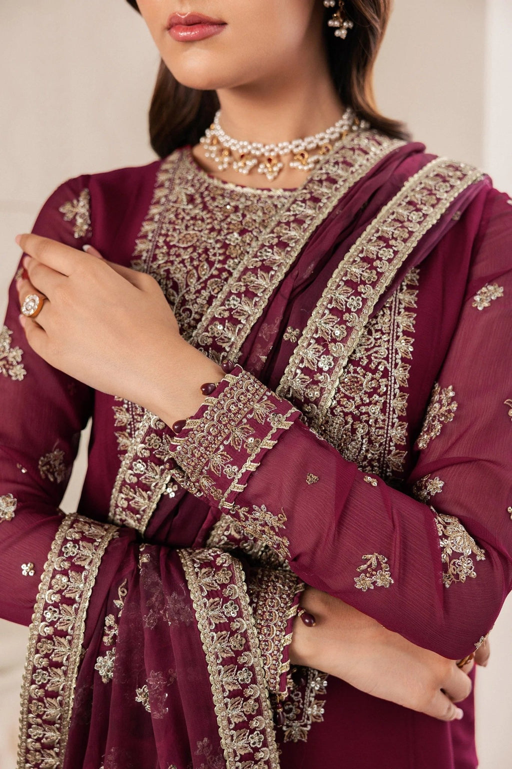NIDAH | Bayaan Chiffon | Zarif - Portia Fabrics