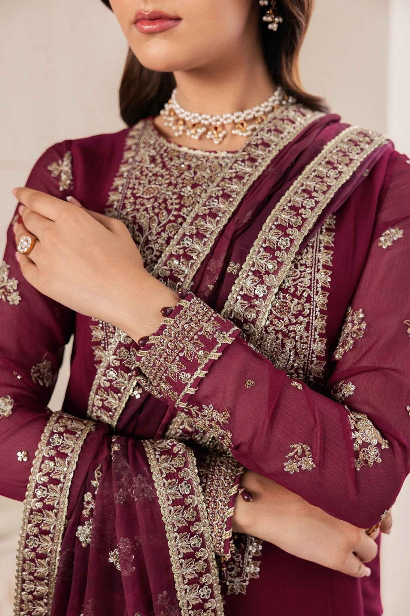 NIDAH | Bayaan Chiffon | Zarif - Portia Fabrics