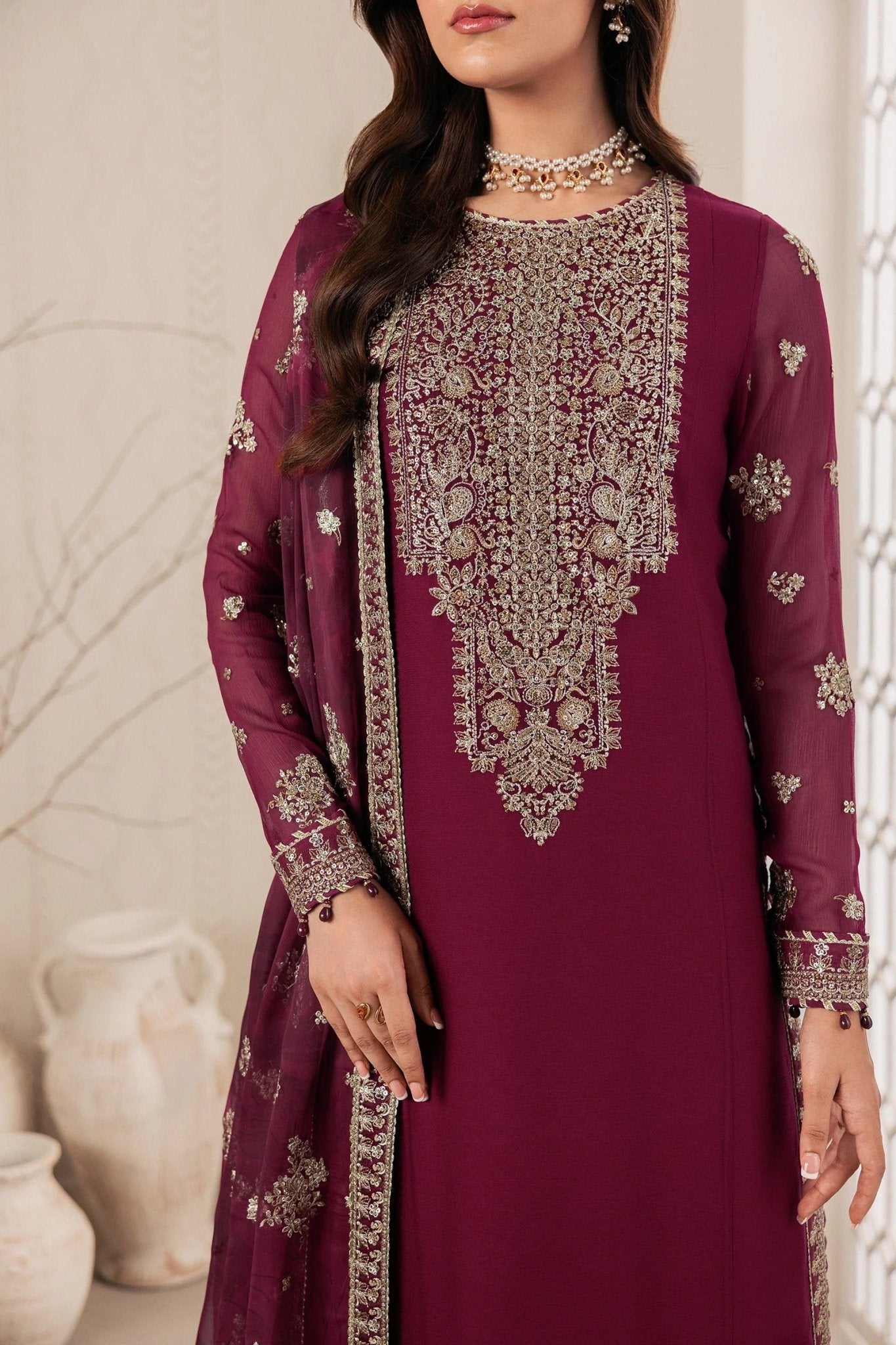 NIDAH | Bayaan Chiffon | Zarif - Portia Fabrics