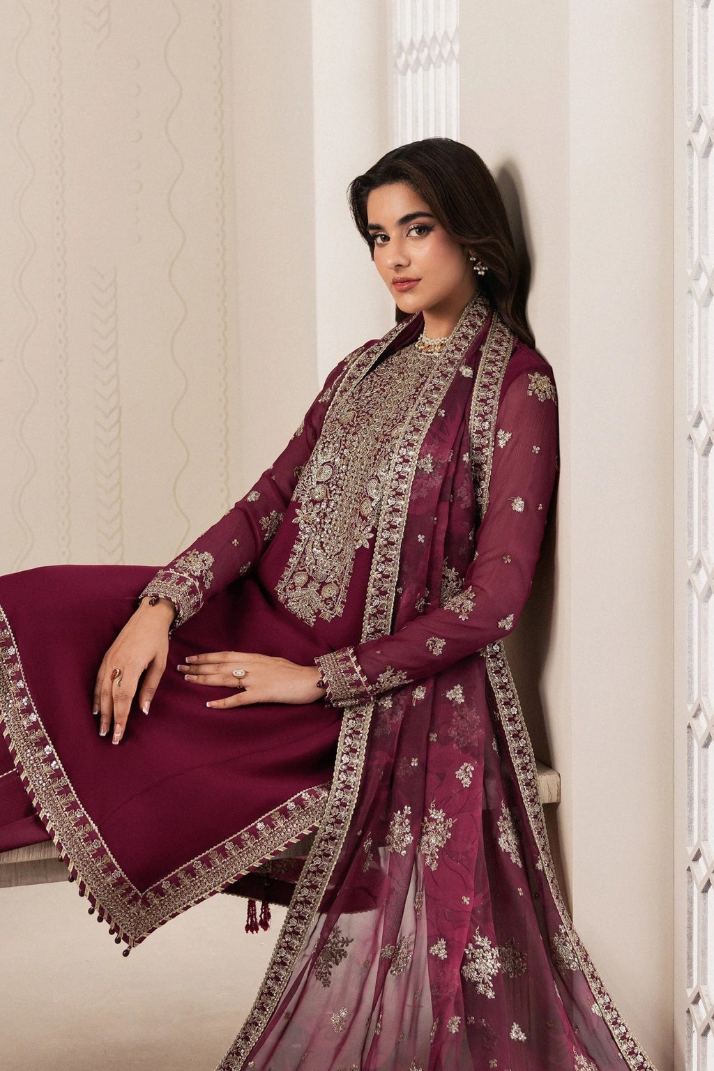NIDAH | Bayaan Chiffon | Zarif - Portia Fabrics