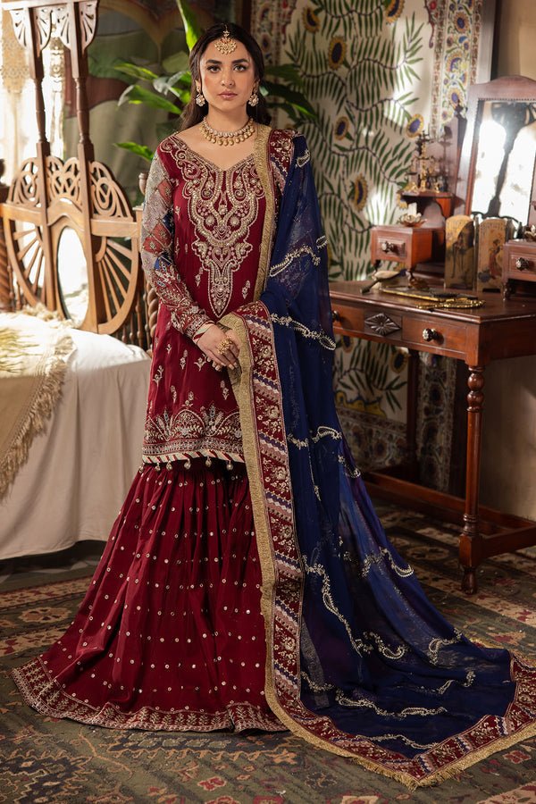 NL-76 SHEHRBANO | ALFAAZ Festive Unstitched Collection | Nureh - Portia Fabrics