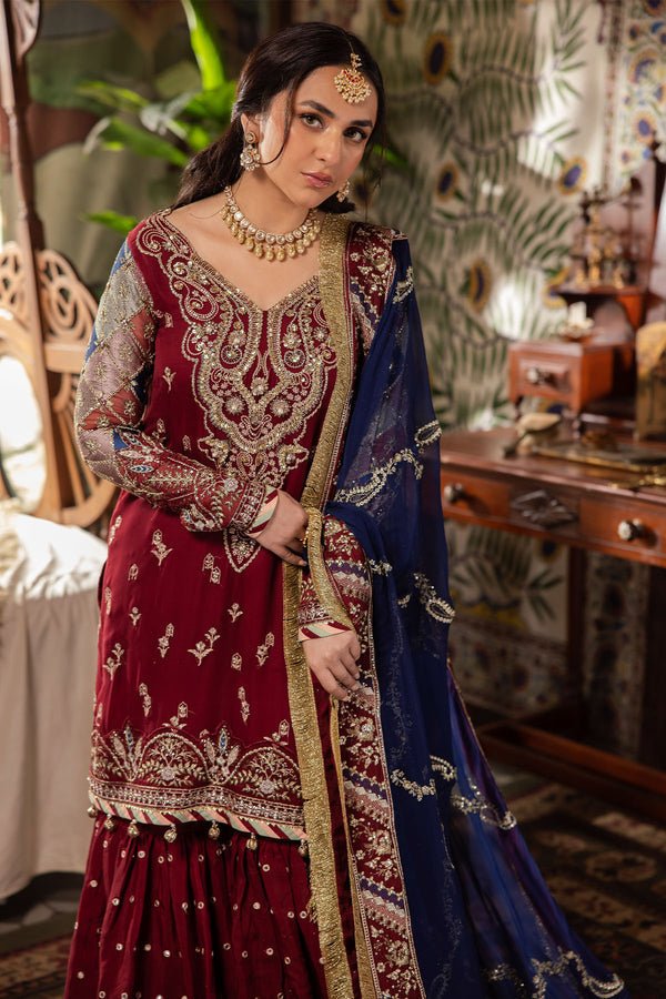 NL-76 SHEHRBANO | ALFAAZ Festive Unstitched Collection | Nureh - Portia Fabrics
