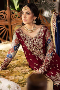 NL-76 SHEHRBANO | ALFAAZ Festive Unstitched Collection | Nureh - Portia Fabrics