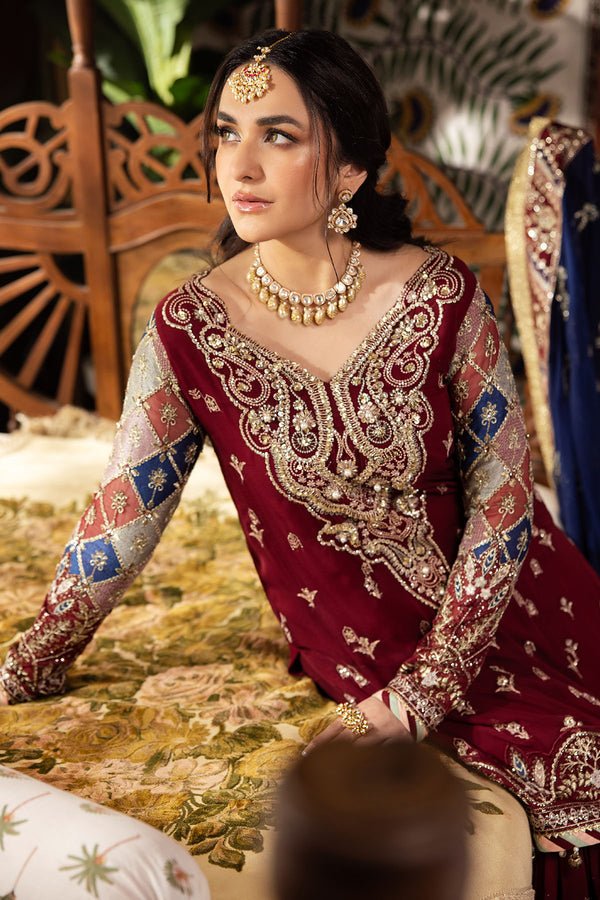 NL-76 SHEHRBANO | ALFAAZ Festive Unstitched Collection | Nureh - Portia Fabrics