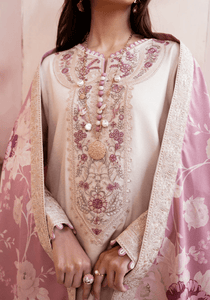 NUDE BLOOM I The Winter Edt- Luxe Pret '25 I Zarqash - Portia Fabrics