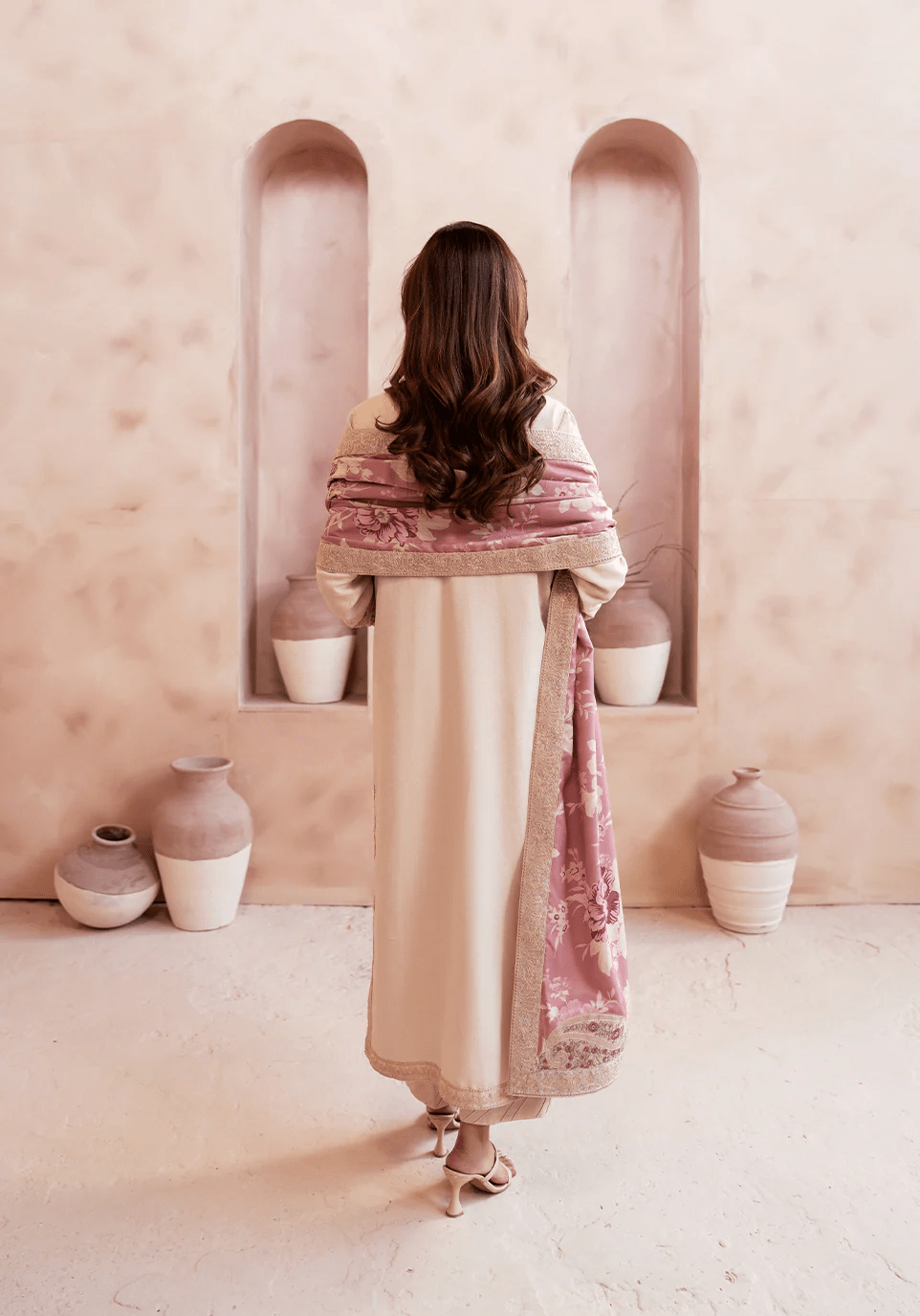 NUDE BLOOM I The Winter Edt- Luxe Pret '25 I Zarqash - Portia Fabrics