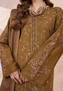 OLIVE REVERIE I The Winter Edt- Luxe Pret '25 I Zarqash - Portia Fabrics
