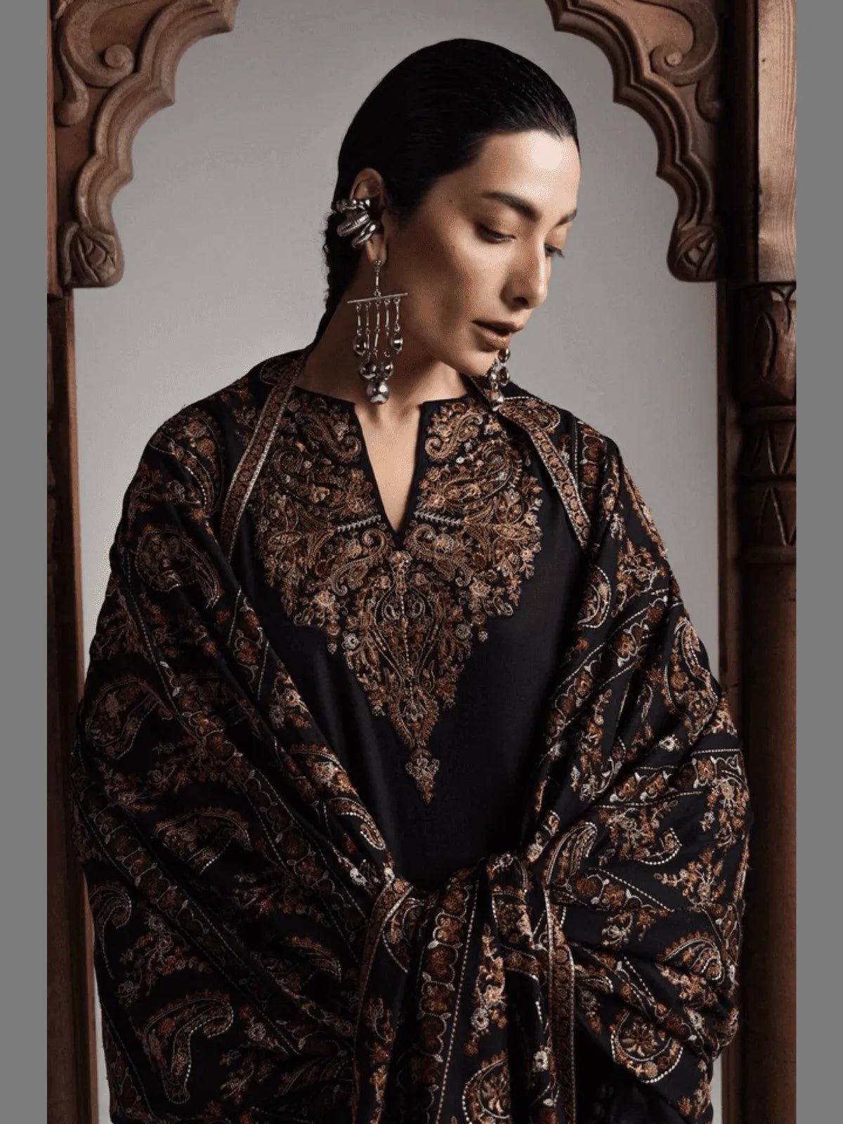 OUD-D5 | Winter Unstitched Saraab 2026 | Zara Shahjahan - Portia Fabrics