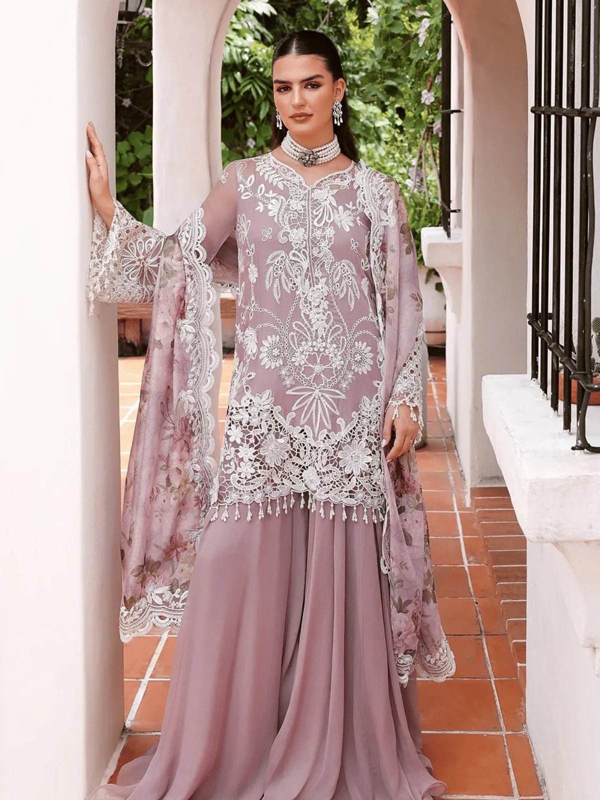 PETAl-lU26-02 | Lumiere Chiffon 26 | Saira Rizwan - Portia Fabrics Main image