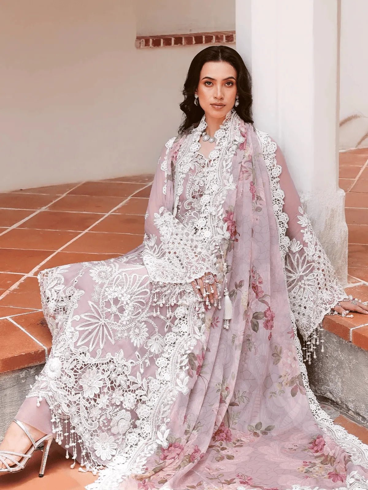 PETAl-lU26-02 | Lumiere Chiffon 26 | Saira Rizwan - Portia Fabrics