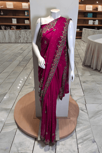 PF04 Rani Pink | Saree Portia | Portia Fabrics - Portia Fabrics