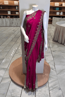 PF04 Rani Pink | Saree Portia | Portia Fabrics - Portia Fabrics