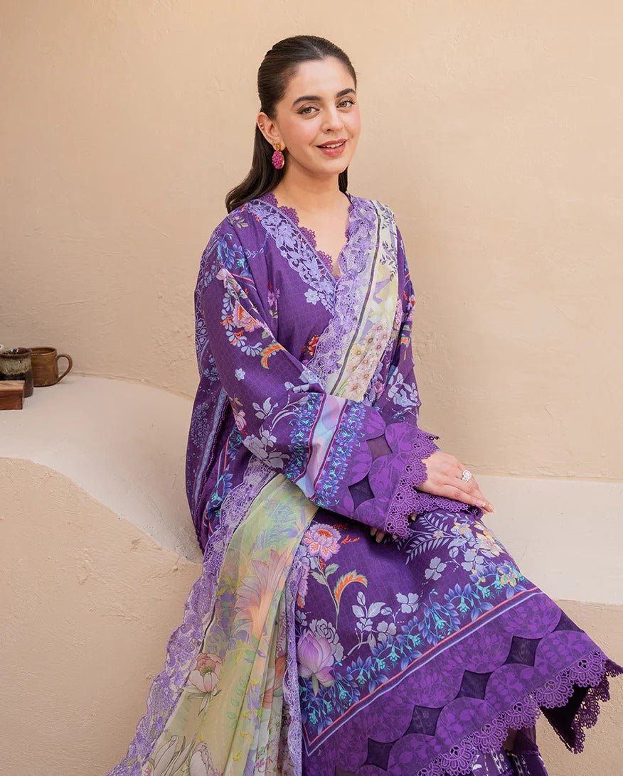 Poppy Petals I Summer in Bloom | Printed Lawn I Roheenaz - Portia Fabrics