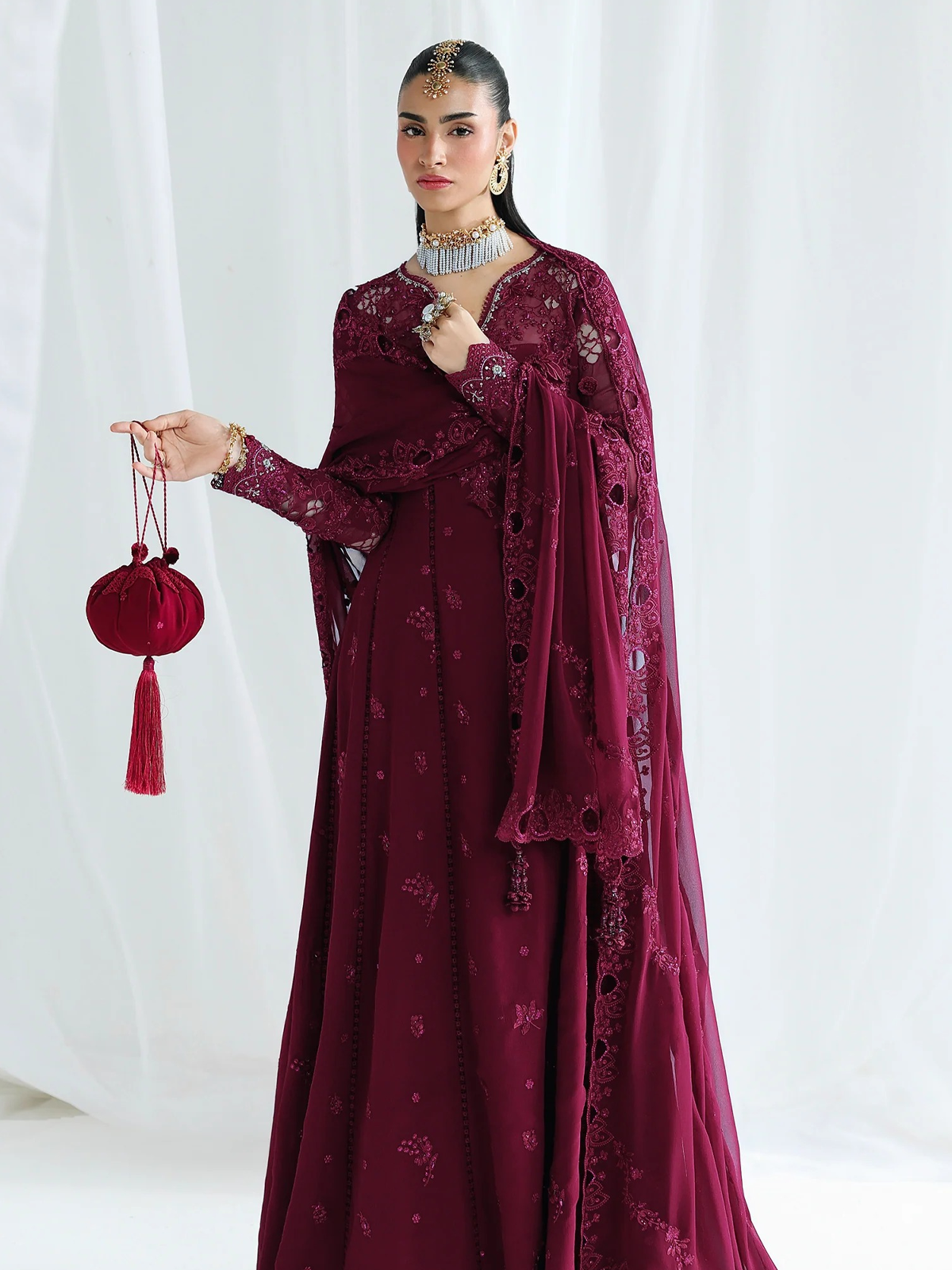 QCC-03 WAFA | Chiffon '26 | Qalamkar Main image