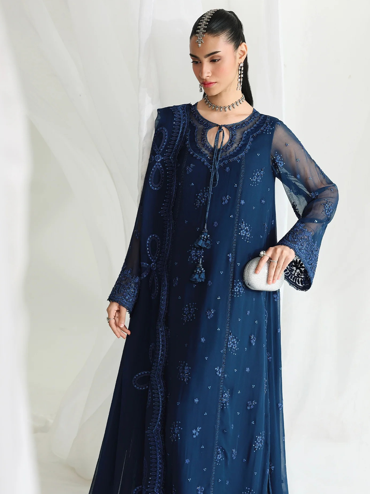 QCC-02 SHIREEN | Chiffon '26 | Qalamkar Main image