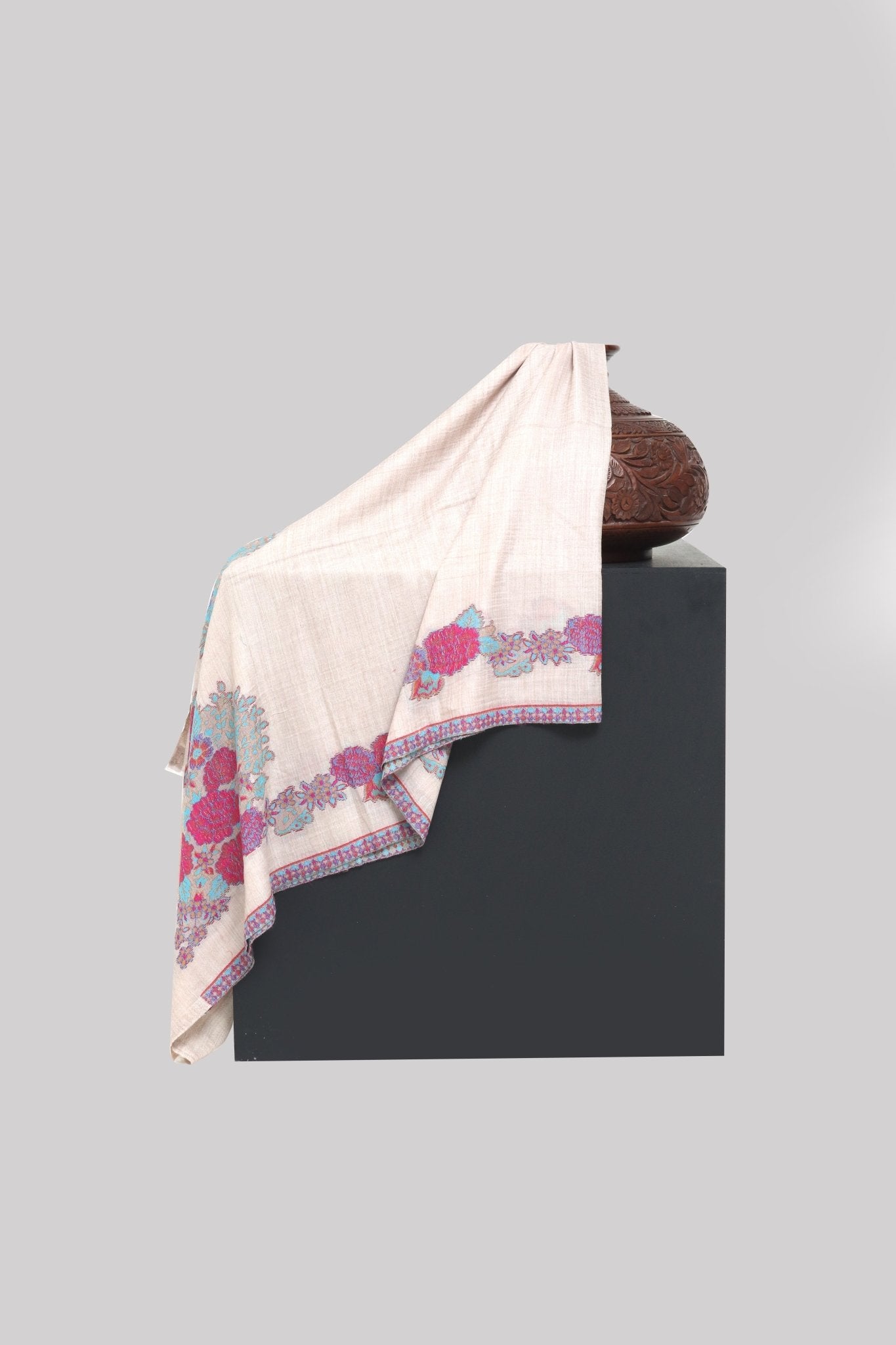 Pure Kaani Pashmina Stoler - Portia Fabrics