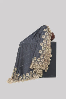 Pure Pashmina Chantelly Shawl - Portia Fabrics