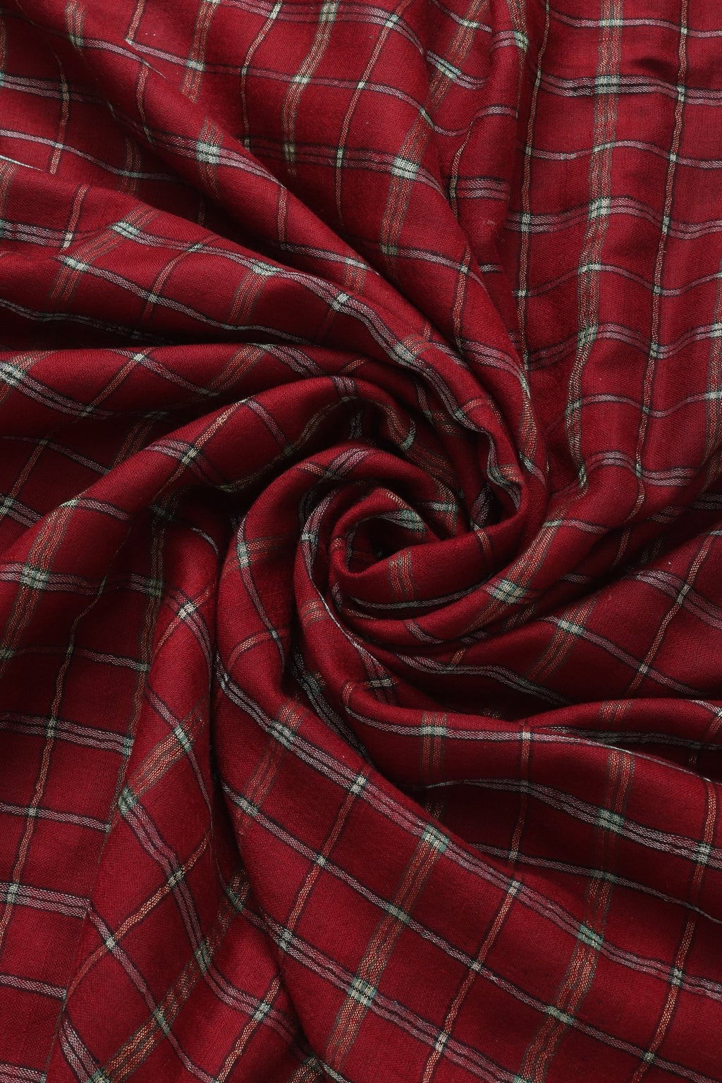 Pure Pashmina Checkered Shawl - Portia Fabrics