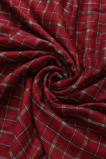 Pure Pashmina Checkered Shawl - Portia Fabrics