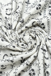 Pure Pashmina Hand Embroidered Shawl - Portia Fabrics