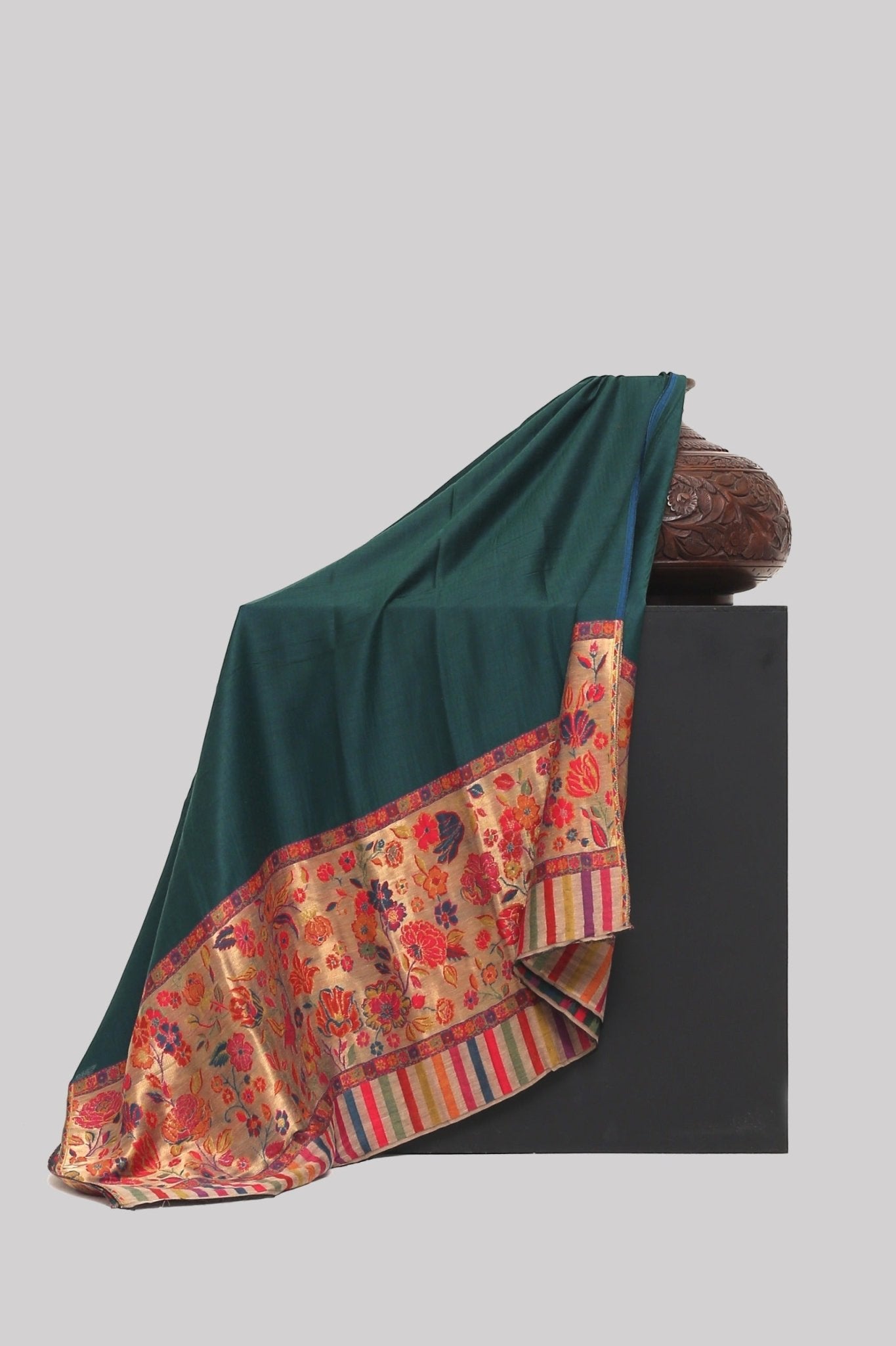 Pure Pashmina Kaani Shawl - Portia Fabrics Main image