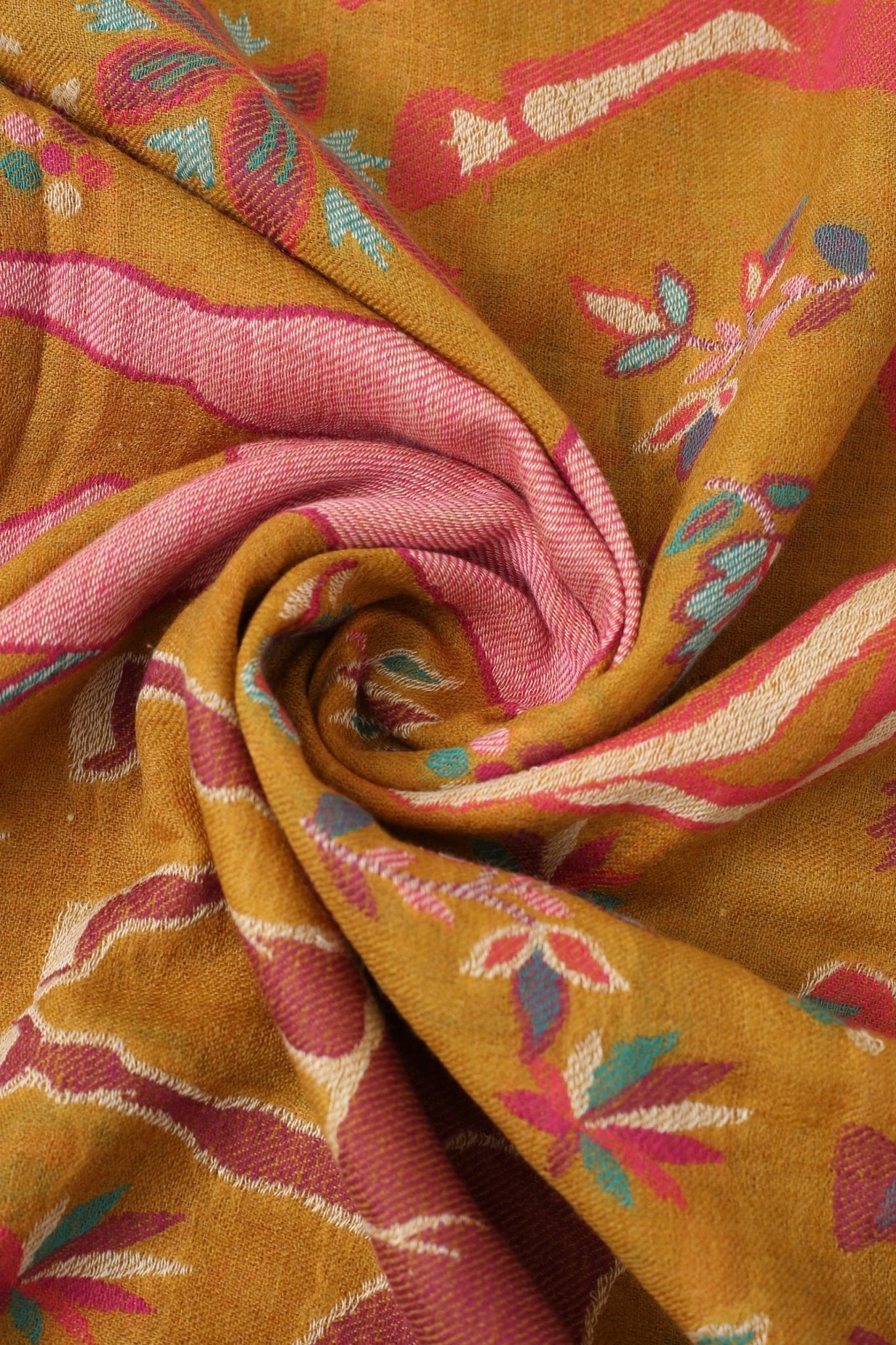 Pure Pashmina Kaani Shawl - Portia Fabrics