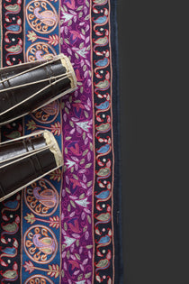 Pure Pashmina Qalamkar Shawl - Portia Fabrics