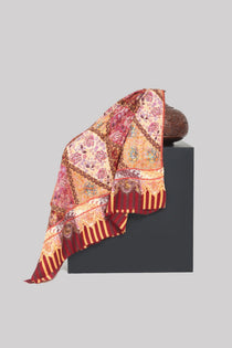 Pure Pashmina Qalamkar Shawl - Portia Fabrics