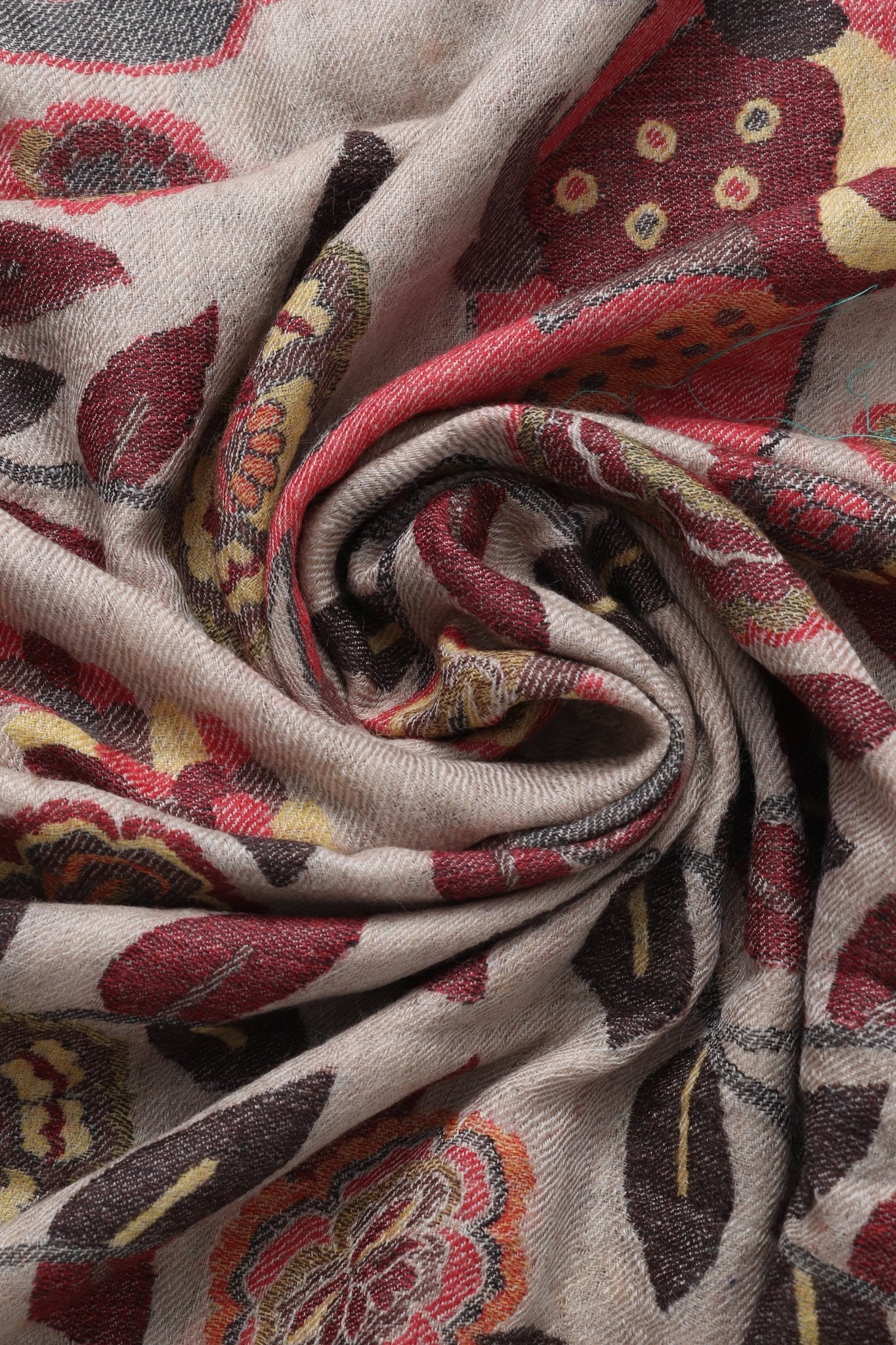 Pure Pashmina Shikargah Shawl - Portia Fabrics