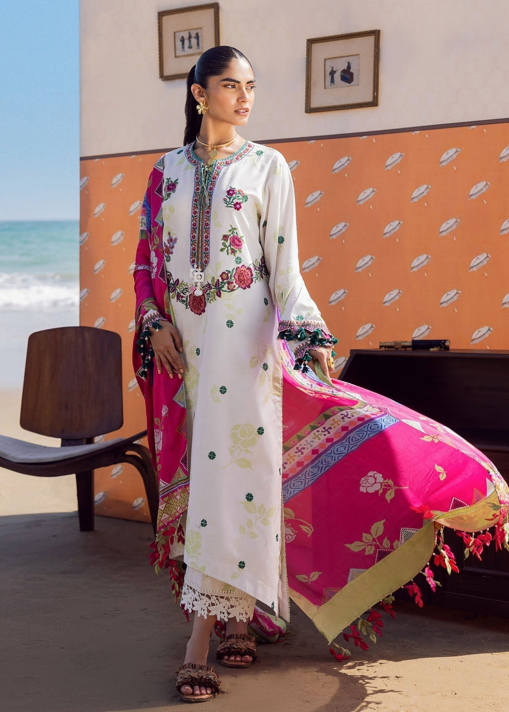 Rosa I Lawn Vol 2 (Unstitched) I Sadaf Fawad Khan - Portia Fabrics