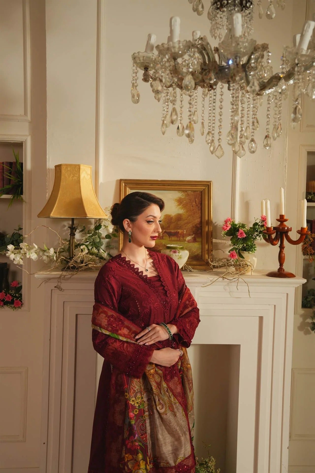 Rosette Radiance I Yakeen I Aneela Rizwan - Portia Fabrics