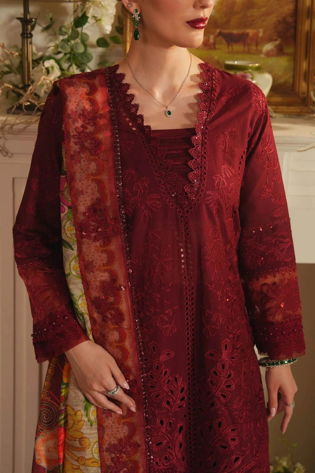Rosette Radiance I Yakeen I Aneela Rizwan - Portia Fabrics