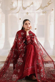 ROUGE FLARE-3PC EMBROIDERED LAWN SUIT | Cross Stitch - Portia Fabrics