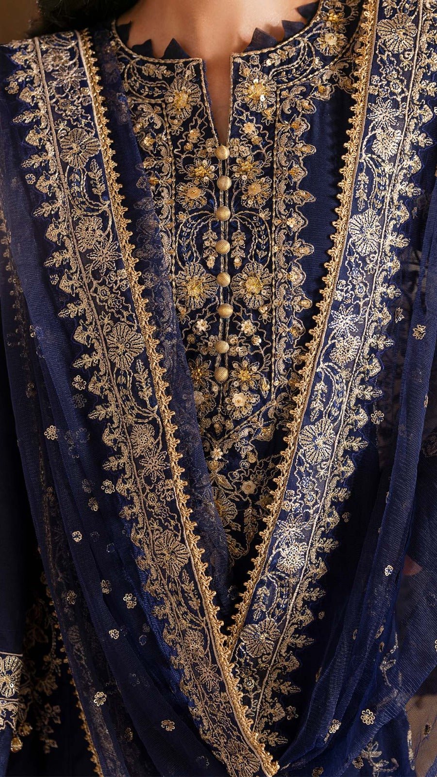 Ruhani I Arzu Festive Unstitched Collection I Zarqash - Portia Fabrics