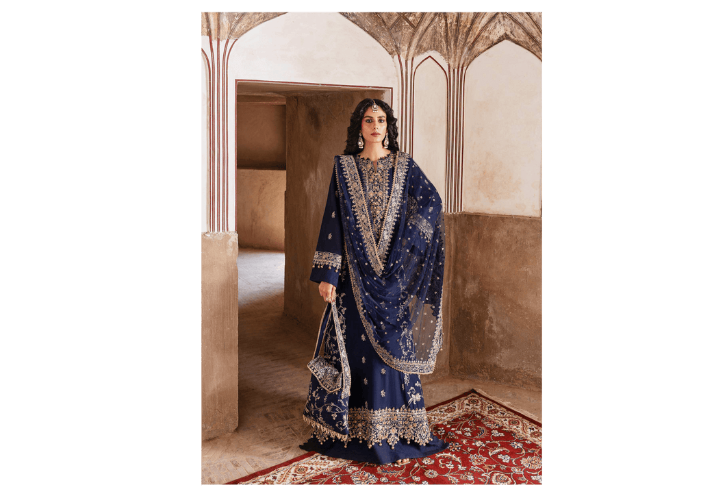 Ruhani I Arzu Festive Unstitched Collection I Zarqash - Portia Fabrics