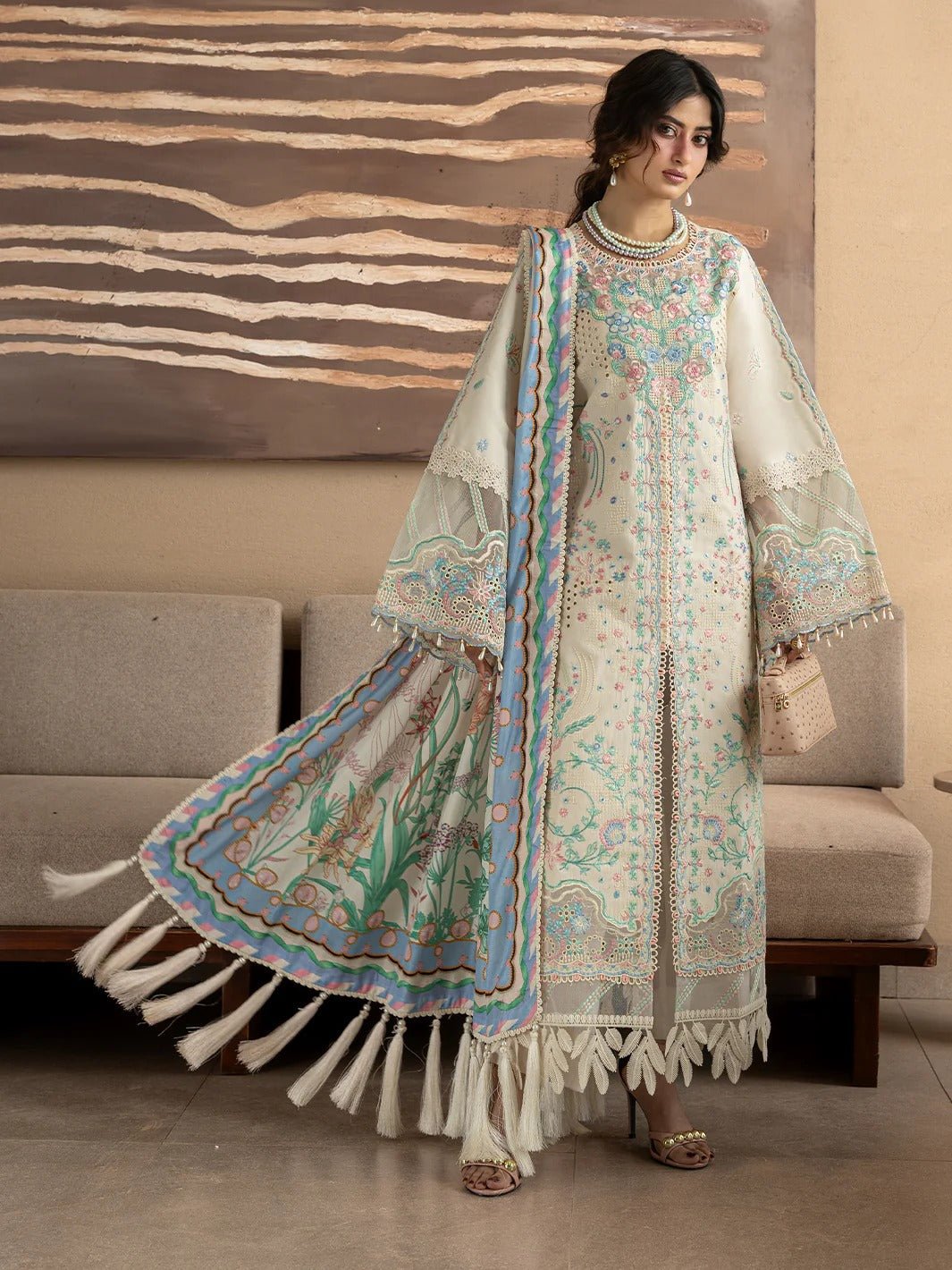 S-014 | Sirene Luxury Lawn '26 I MAHNUR - Portia Fabrics