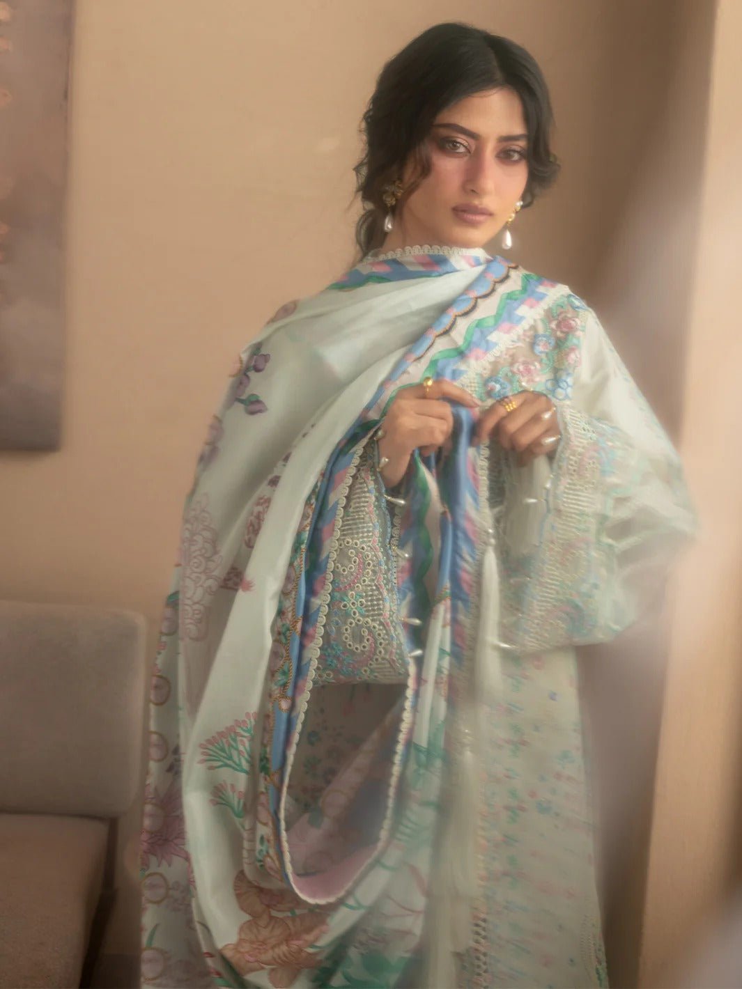 S-014 | Sirene Luxury Lawn '26 I MAHNUR - Portia Fabrics